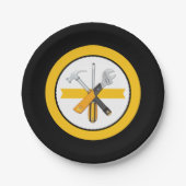 Werkzeugplatte - Party-Design-Thema-Party-Dekorati Pappteller (Vorderseite)