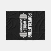 Werlifter Motivational Gym Werlifting World Chamon Fleecedecke (Vorderseite (Horizontal))