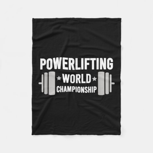 Werlifter Motivational Gym Werlifting World Chamon Fleecedecke (Vorderseite)