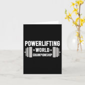 Werlifter Motivational Gym Werlifting World Chamon Karte (Gelbe Blume)
