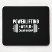 Werlifter Motivational Gym Werlifting World Chamon Mousepad (Vorne)
