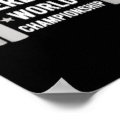 Werlifter Motivational Gym Werlifting World Chamon Poster (Ecke)