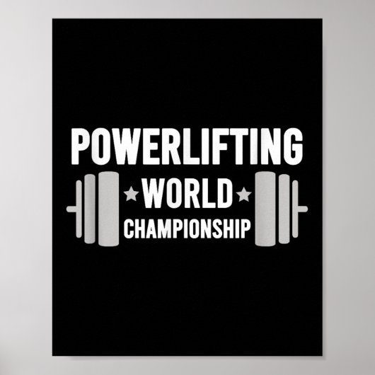 Werlifter Motivational Gym Werlifting World Chamon Poster (Vorne)