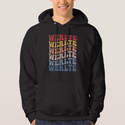 Werlte City Groovy Retro Hoodie (Vorderseite)