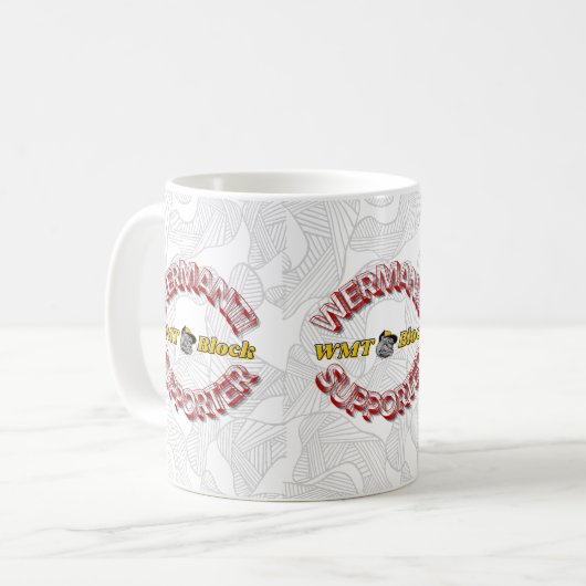 Wermantis Supporter Kaffeetasse (Vorderseite Links)