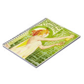 Wermut Alphonse Mucha Robette Notizbuch Notizblock (Linke Seite)