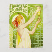 Wermut Alphonse Mucha Robette Postkarte (Vorderseite)