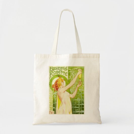Wermut Alphonse Mucha Robette Taschen-Tasche Tragetasche (Vorne)