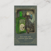 Wermut-Fee - La Fée Verte - die grüne Fee Visitenkarte (Vorderseite)