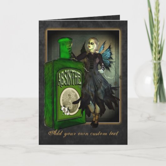 Wermut-Feen-Gruß-Karte Karte (Vorderseite)