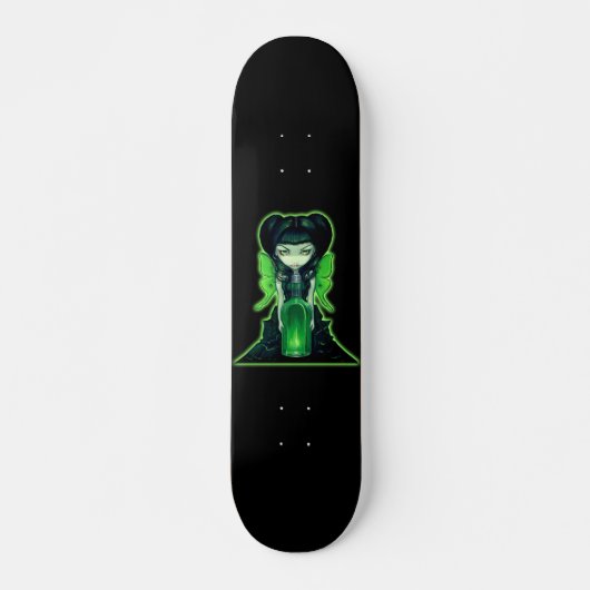 Wermut feenhaftes gotisches Absinth-Kunst Skateboard (Vorne)