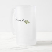 Wermut-Glas-Tasse Mattglas Bierglas (Vorderseite Links)