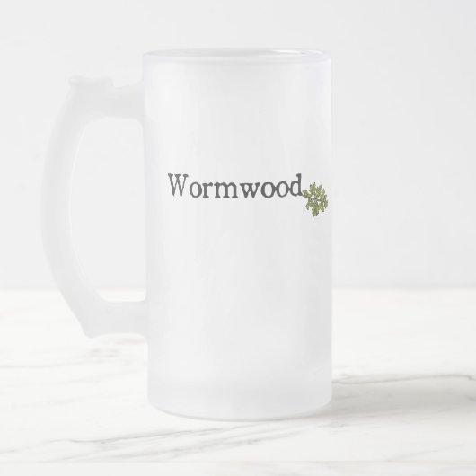 Wermut-Glas-Tasse Mattglas Bierglas (Links)