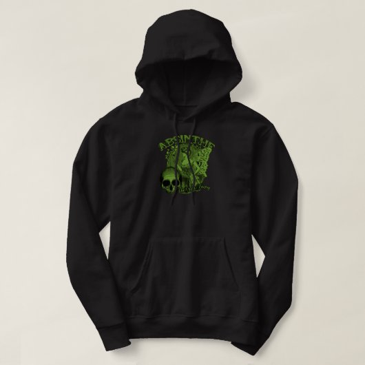 Wermut-grüne feenhafte Dame Hoodie (Design vorne)