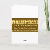 Wermut kümmerte sich um Gruß-Karte Karte (Rückseite)