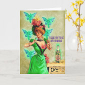 Wermut kümmerte sich um Gruß-Karte Karte (Gelbe Blume)