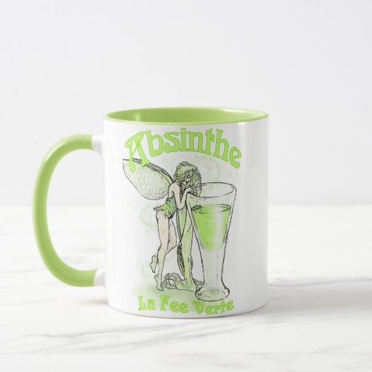 Wermut-La-Gebühr Verte Fee mit Glas Tasse (Links)