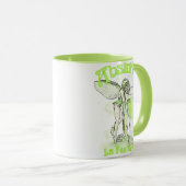 Wermut-La-Gebühr Verte Fee mit Glas Tasse (VorderseiteRechts)