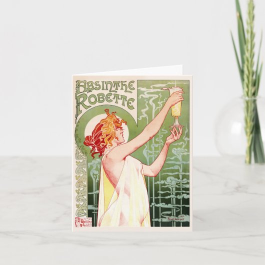 Wermut Robette (Creme) Feiertagskarte (Vorderseite)