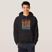 Werne City Groovy Retro Hoodie (Vorne ganz)