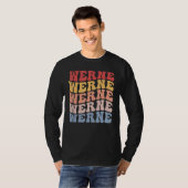 Werne City Groovy Retro T-Shirt (Vorne ganz)