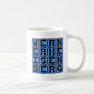 Werner Heisenberg, Grundsatz der Unsicherheit Kaffeetasse