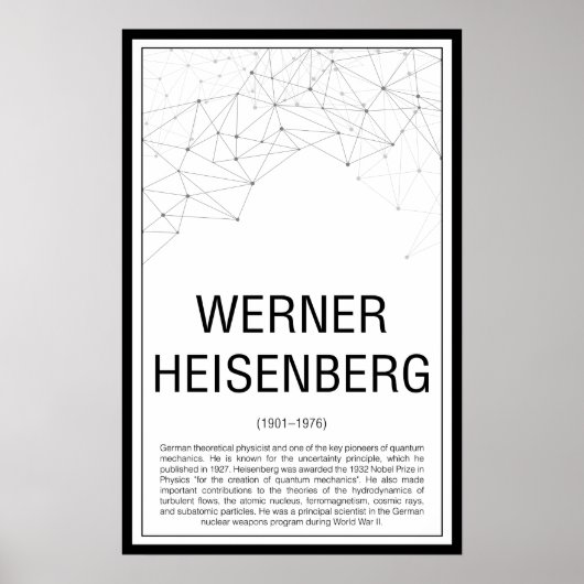Werner Heisenberg Poster (Vorne)
