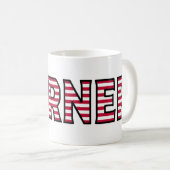 Werner Name Vorname USA styled Tasse Kaffeetasse (VorderseiteRechts)