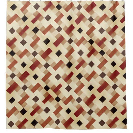 Werona Viveke Brown Black Duschvorhang (Vorderseite)