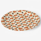 Werona Viveke Brown Pappteller (Schrägansicht)