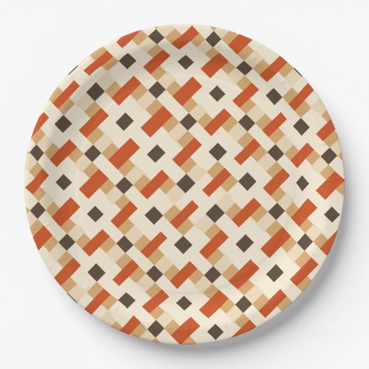 Werona Viveke Brown Pappteller (Vorderseite)