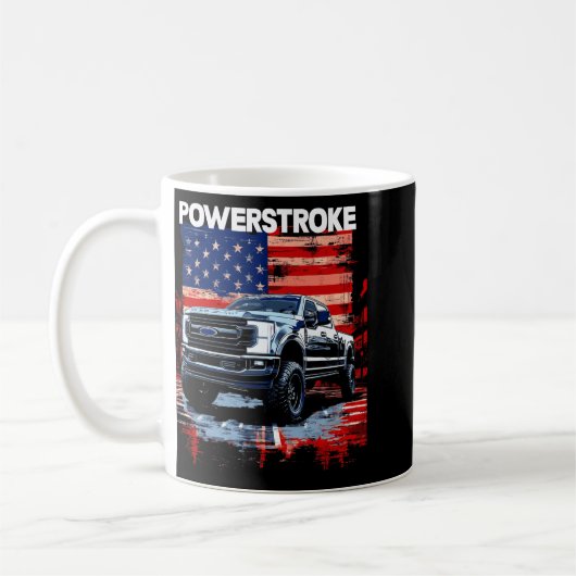 Werstroke Single Cab Truck American Flag New Body Kaffeetasse (Links)