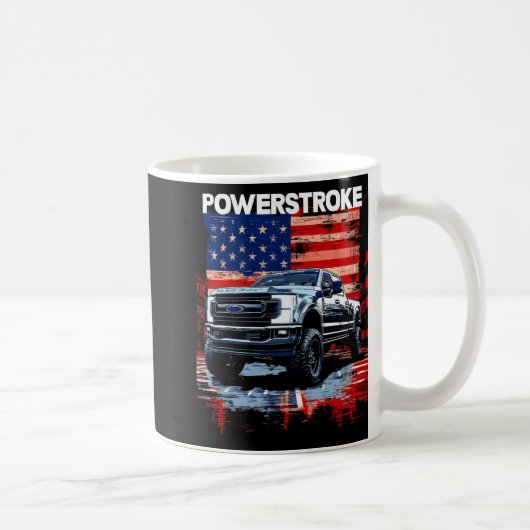 Werstroke Single Cab Truck American Flag New Body Kaffeetasse (Rechts)