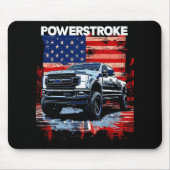 Werstroke Single Cab Truck American Flag New Body  Mousepad (Vorne)