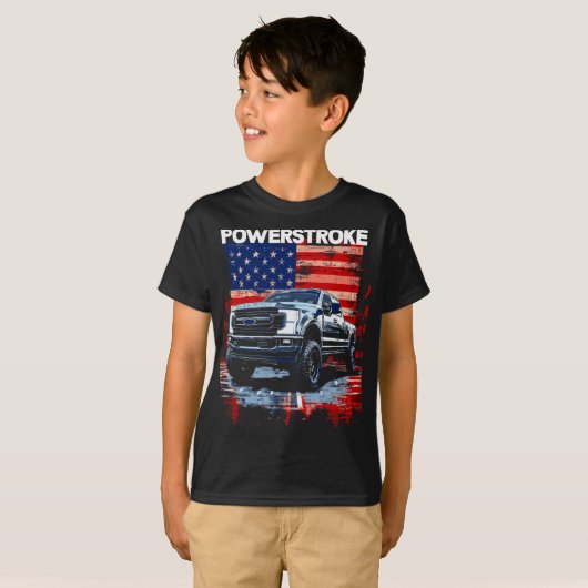 Werstroke Single Cab Truck American Flag New Body T-Shirt (Vorne ganz)