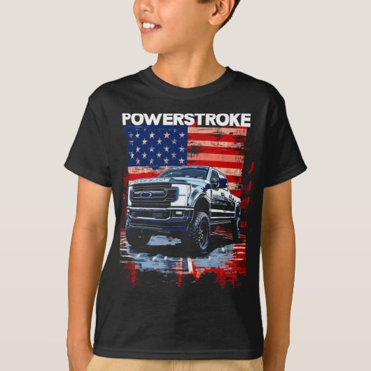 Werstroke Single Cab Truck American Flag New Body T-Shirt (Vorderseite)