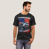 Werstroke Single Cab Truck American Flag New Body T-Shirt (Vorne ganz)
