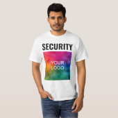 Wert der doppelseitigen Vorlage Mens Security Staf T-Shirt (Vorne ganz)