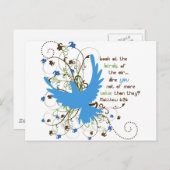 Wert der Vögel Postkarte (Vorne/Hinten)