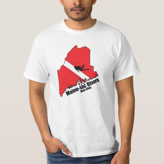 Wert des T - Shirt für Maineiac Divers Silhouette (Vorderseite)