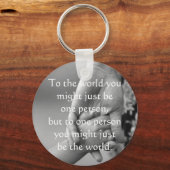 Wert einer Mutter Schlüsselanhänger (Vorderseite)