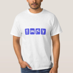 Wert-Hufeisen T-Shirt-Essen Schlaf-Getränk eine T-Shirt