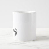 Wert Sie selbst positive Botschaft für die Selbstv Jumbo-Tasse (Vorderseite)