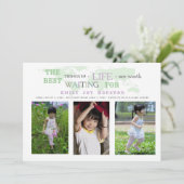 Wert wartete Adoptions-Foto-Mitteilung Einladung (Stehend Vorderseite)