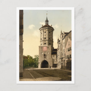 Wertachbrucker Tor, Augsburg, Bayern, Deutschland Postkarte