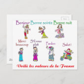 WERTE FRANKREICHS.png Postkarte (Vorne/Hinten)