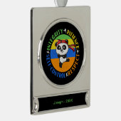 Werte für Kampfkunst - Boys Karate Mindset Banner-Ornament Silber (Rechts)