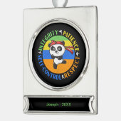 Werte für Kampfkunst - Boys Karate Mindset Banner-Ornament Silber (Links)