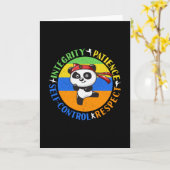 Werte für Kampfkunst - Boys Karate Mindset Karte (Gelbe Blume)