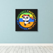 Werte für Kampfkunst - Boys Karate Mindset Leinwanddruck (Insitu (Holzboden))